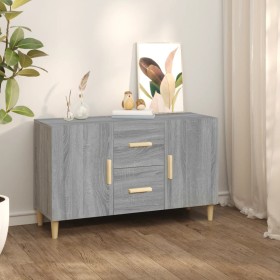 Engineered wood sideboard in Sonoma grey, 100x36x60 cm. by vidaXL, Sideboards - Ref: Foro24-817466, Price: 95,61 €, Discount: %