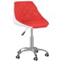 Swivel dining chairs 2 pcs red and white synthetic leather by vidaXL, dining chairs - Ref: Foro24-335261, Price: 92,99 €, Dis...