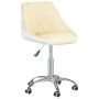 Swivel Dining Chairs 2 Pcs White Cream Synthetic Leather by vidaXL, dining chairs - Ref: Foro24-335263, Price: 92,73 €, Disco...