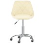 Swivel Dining Chairs 2 Pcs White Cream Synthetic Leather by vidaXL, dining chairs - Ref: Foro24-335263, Price: 92,73 €, Disco...