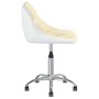 Swivel Dining Chairs 2 Pcs White Cream Synthetic Leather by vidaXL, dining chairs - Ref: Foro24-335263, Price: 92,73 €, Disco...