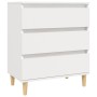 Aparador de madera contrachapada blanco 60x35x70 cm de vidaXL, Aparadores - Ref: Foro24-823040, Precio: 76,57 €, Descuento: %