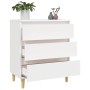 Aparador de madera contrachapada blanco 60x35x70 cm de vidaXL, Aparadores - Ref: Foro24-823040, Precio: 76,57 €, Descuento: %