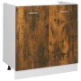 Under-sink cabinet made of engineered oak wood, measuring 80x46x81.5 cm. by vidaXL, Kitchen cabinets - Ref: Foro24-815564, Pr...