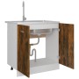 Under-sink cabinet made of engineered oak wood, measuring 80x46x81.5 cm. by vidaXL, Kitchen cabinets - Ref: Foro24-815564, Pr...