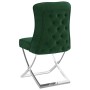 Dark green stainless steel velvet dining chair 53x52x98 cm by vidaXL, dining chairs - Ref: Foro24-288591, Price: 158,99 €, Di...