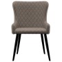 Dining chairs 2 units taupe gray fabric by vidaXL, dining chairs - Ref: Foro24-282524, Price: 152,59 €, Discount: %