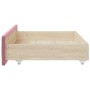 Cajones de cama 2 uds madera de ingeniería y terciopelo rosa de vidaXL, Camas y accesorios - Ref: Foro24-833919, Precio: 66,6...