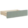 Cajones de cama 2 uds madera ingeniería y terciopelo gris claro de vidaXL, Camas y accesorios - Ref: Foro24-833916, Precio: 4...