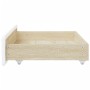 Cajones de cama 2 uds madera ingeniería cuero sintético blanco de vidaXL, Camas y accesorios - Ref: Foro24-833923, Precio: 57...