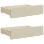 Bed drawers 2 pcs engineered wood and cream synthetic leather by vidaXL, Beds and accessories - Ref: Foro24-833924, Price: 56...