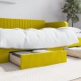 Bed drawers 2 pcs engineered wood and yellow velvet by vidaXL, Beds and accessories - Ref: Foro24-833921, Price: 58,09 €, Dis...