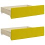 Bed drawers 2 pcs engineered wood and yellow velvet by vidaXL, Beds and accessories - Ref: Foro24-833921, Price: 58,09 €, Dis...