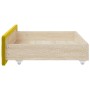 Cajones de cama 2 uds madera ingeniería y terciopelo amarillo de vidaXL, Camas y accesorios - Ref: Foro24-833921, Precio: 58,...