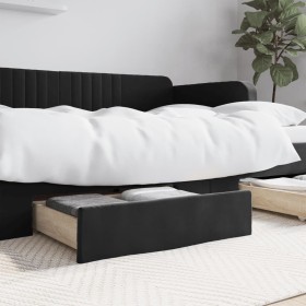 Bed drawers 2 pcs engineered wood and black velvet by vidaXL, Beds and accessories - Ref: Foro24-833920, Price: 52,41 €, Disc...