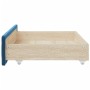 Cajones de cama 2 uds madera de ingeniería y terciopelo azul de vidaXL, Camas y accesorios - Ref: Foro24-833915, Precio: 62,5...