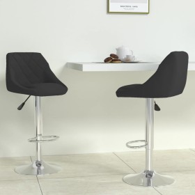 Kitchen stool 2 units in black velvet by vidaXL, Kitchen stools - Ref: Foro24-335302, Price: 120,19 €, Discount: %