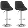 Kitchen stool 2 units in black velvet by vidaXL, Kitchen stools - Ref: Foro24-335302, Price: 120,19 €, Discount: %