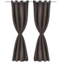 2 dark brown curtains with blackout rings 135x245cm by vidaXL, Curtains and curtains - Ref: Foro24-130371, Price: 43,96 €, Di...