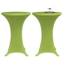 Elastic table cover 2 units 80 cm green by vidaXL, Covers - Ref: Foro24-131433, Price: 24,84 €, Discount: %