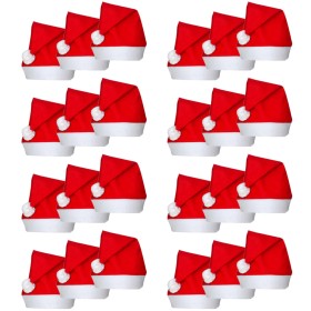 24 Santa Claus hats for Christmas by vidaXL, Festive and seasonal decorations - Ref: Foro24-131013, Price: 26,96 €, Discount: %