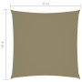 Quadratisches Segeltuch aus beige Oxford-Stoff 4x4 m von vidaXL, Sonnenschirme - Ref: Foro24-135139, Preis: 52,99 €, Rabatt: %