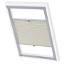 Cream pleated blind SK06 by vidaXL, Blinds and blinds - Ref: Foro24-133544, Price: 49,48 €, Discount: %