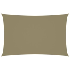 Toldo de vela rectangular tela Oxford beige 2x5 m de vidaXL, Sombrillas - Ref: Foro24-135149, Precio: 37,84 €, Descuento: %