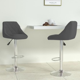 Kitchen stool 2 units in dark gray velvet by vidaXL, Kitchen stools - Ref: Foro24-335306, Price: 119,46 €, Discount: %