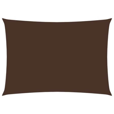 Rectangular sail awning brown Oxford fabric 3.5x4.5 m by vidaXL, Umbrellas - Ref: Foro24-135819, Price: 44,78 €, Discount: %