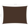 Rectangular sail awning brown Oxford fabric 3.5x4.5 m by vidaXL, Umbrellas - Ref: Foro24-135819, Price: 44,78 €, Discount: %