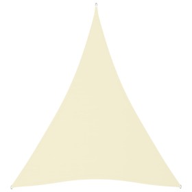 Toldo de vela triangular tela Oxford color crema 5x7x7 m de vidaXL, Sombrillas - Ref: Foro24-135237, Precio: 51,99 €, Descuen...