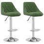 Kitchen stool, 2 units, dark green velvet by vidaXL, Kitchen stools - Ref: Foro24-335308, Price: 136,43 €, Discount: %