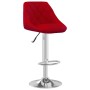 Kitchen stool 2 units in red wine color velvet by vidaXL, Kitchen stools - Ref: Foro24-335311, Price: 145,99 €, Discount: %