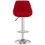 Kitchen stool 2 units in red wine color velvet by vidaXL, Kitchen stools - Ref: Foro24-335311, Price: 145,99 €, Discount: %