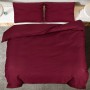 Burgundy light microfiber duvet cover set 140x200 cm by vidaXL, Duvet covers - Ref: Foro24-136030, Price: 14,74 €, Discount: %