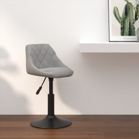 Light Gray Velvet Kitchen Stool by vidaXL, Kitchen stools - Ref: Foro24-335316, Price: 77,05 €, Discount: %