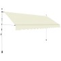 Toldo retráctil de operación manual 350 cm crema de vidaXL, Toldos - Ref: Foro24-143697, Precio: 87,63 €, Descuento: %