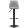 Light Gray Velvet Kitchen Stool by vidaXL, Kitchen stools - Ref: Foro24-335338, Price: 81,15 €, Discount: %