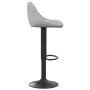 Light Gray Velvet Kitchen Stool by vidaXL, Kitchen stools - Ref: Foro24-335338, Price: 81,15 €, Discount: %