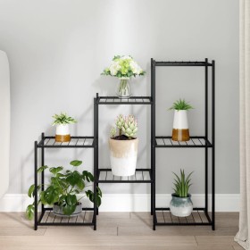 Black iron flower stand 83x25x80 cm by vidaXL, Pot stands - Ref: Foro24-343129, Price: 52,49 €, Discount: %