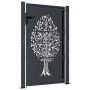 Puerta de jardín acero gris antracita diseño árbol 105x155 cm de vidaXL, Puertas de jardín - Ref: Foro24-153157, Precio: 236,...