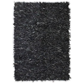 Shaggy genuine leather rug 190x280 cm gray by vidaXL, Rugs - Ref: Foro24-245251, Price: 163,02 €, Discount: %