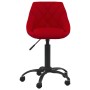 2pcs Red Wine Red Velvet Swivel Dining Chairs by vidaXL, dining chairs - Ref: Foro24-335377, Price: 89,43 €, Discount: %