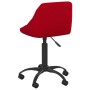 2pcs Red Wine Red Velvet Swivel Dining Chairs by vidaXL, dining chairs - Ref: Foro24-335377, Price: 89,43 €, Discount: %