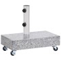 Base de sombrilla granito gris claro 45x25x8,3 cm de vidaXL, Bases para sombrillas - Ref: Foro24-313666, Precio: 88,56 €, Des...