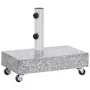 Light gray granite parasol base 45x25x8.3 cm by vidaXL, Umbrella bases - Ref: Foro24-313666, Price: 86,67 €, Discount: %