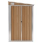 Cobertizo jardín pared acero galvanizado marrón 118x194x178 cm de vidaXL, Cobertizos - Ref: Foro24-316224, Precio: 192,26 €, ...