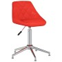 Sillas de comedor giratorias 2 uds cuero sintético rojo de vidaXL, Sillas de comedor - Ref: Foro24-335391, Precio: 96,74 €, D...