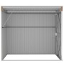 Cobertizo jardín pared acero galvanizado marrón 118x194x178 cm de vidaXL, Cobertizos - Ref: Foro24-316224, Precio: 192,26 €, ...